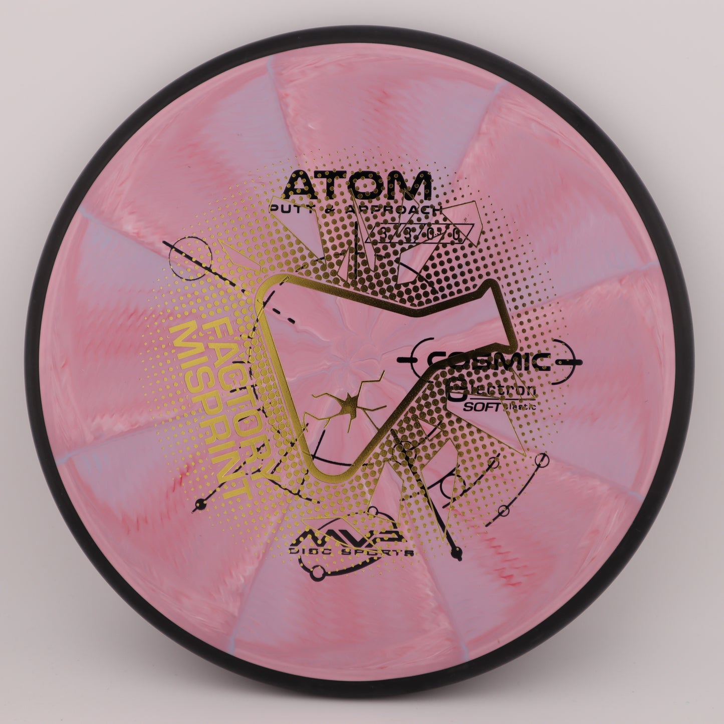 MISPRINT MVP Atom Cosmic Electron Stable Putt & Approach - Good Vibes Disc Golf