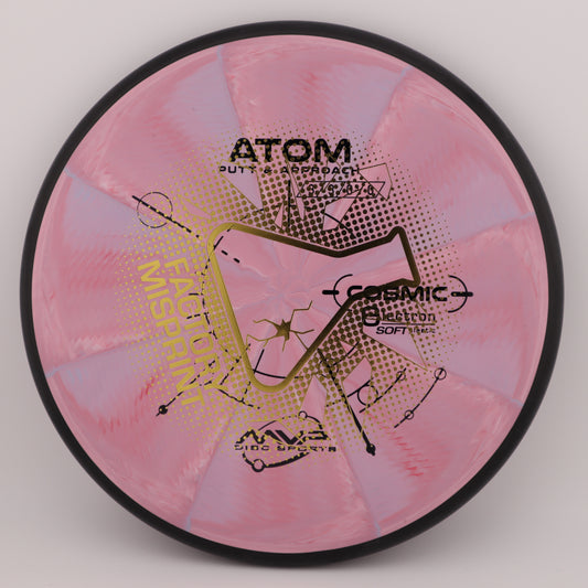 MISPRINT MVP Atom Cosmic Electron Stable Putt & Approach - Good Vibes Disc Golf