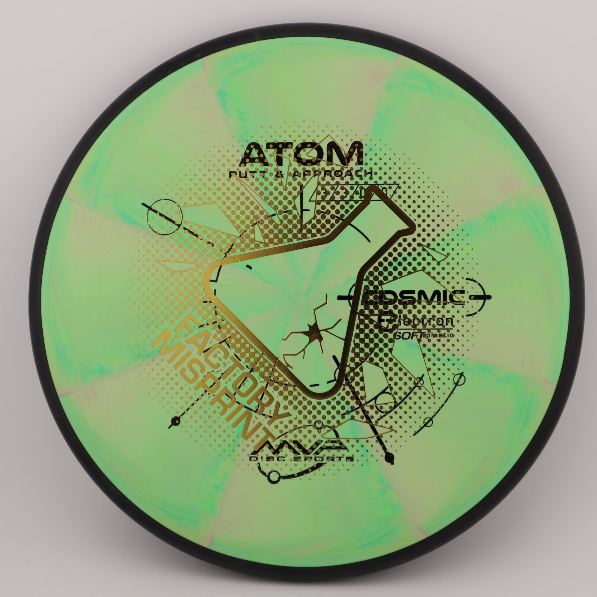 MISPRINT MVP Atom Cosmic Electron Stable Putt & Approach - Good Vibes Disc Golf