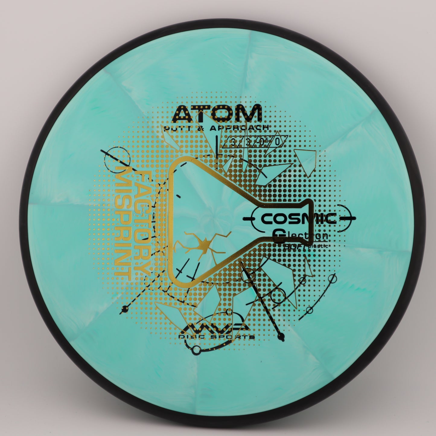 MISPRINT MVP Atom Cosmic Electron Stable Putt & Approach - Good Vibes Disc Golf