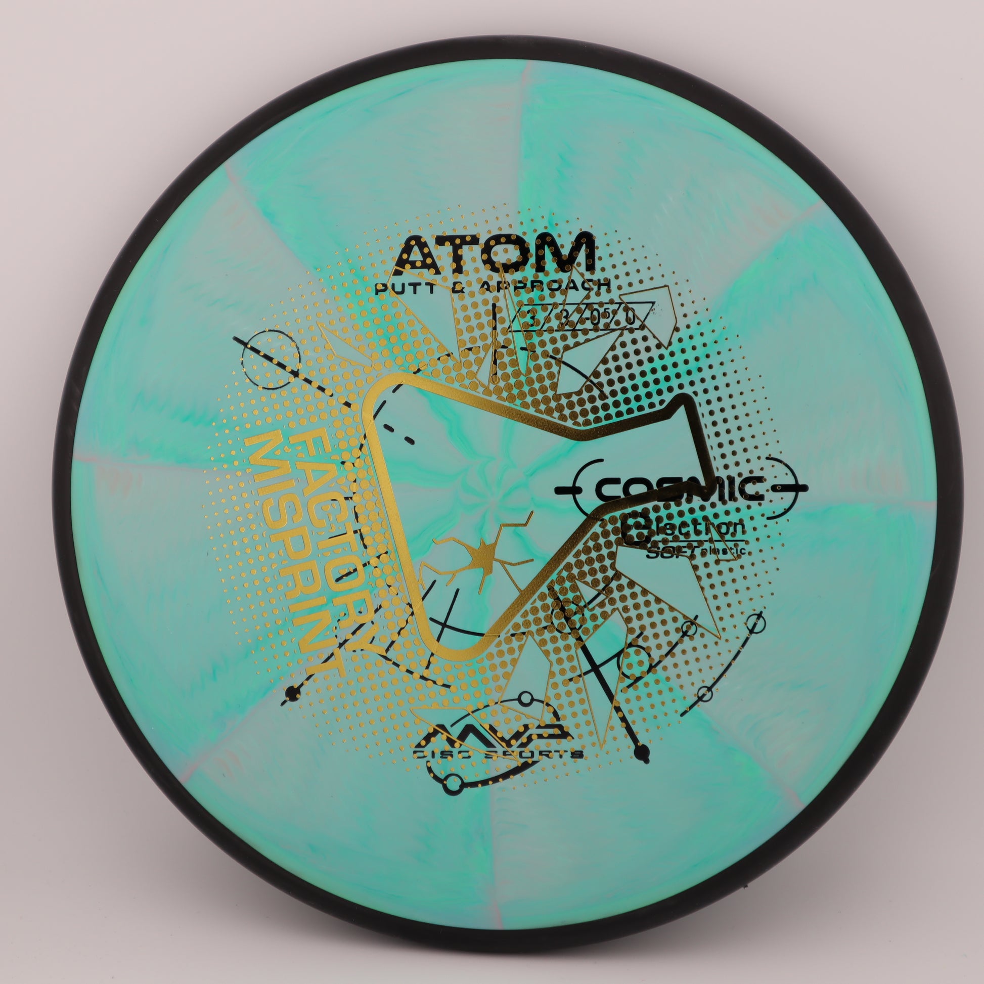 MISPRINT MVP Atom Cosmic Electron Stable Putt & Approach - Good Vibes Disc Golf