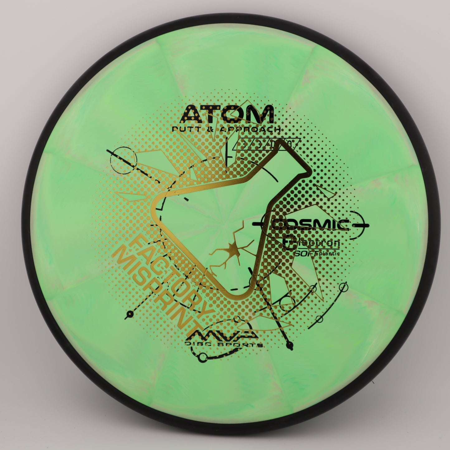 MISPRINT MVP Atom Cosmic Electron Stable Putt & Approach - Good Vibes Disc Golf