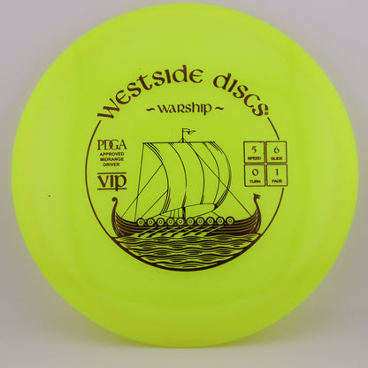 Westside Discs Warship VIP Understable Midrange - Good Vibes Disc Golf