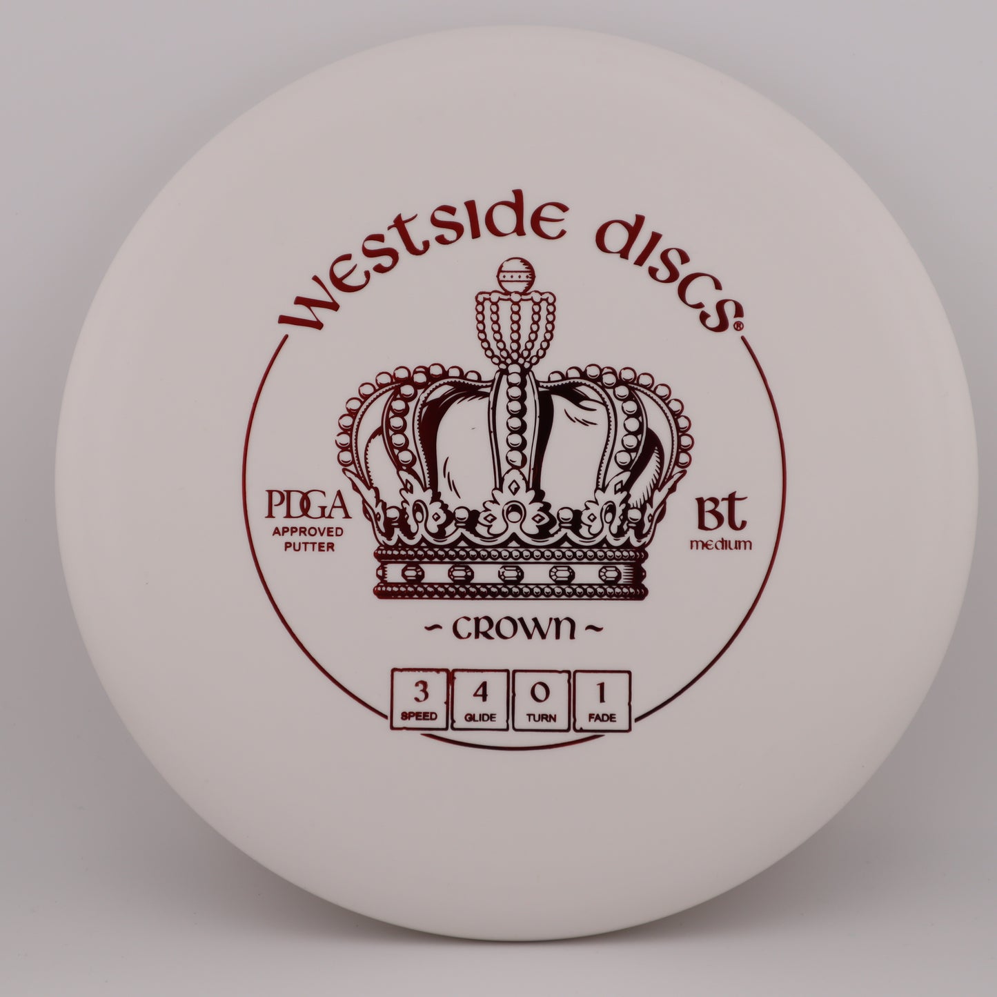 Westside Discs Crown BT Medium Burst Stable Putt and Approach - Good Vibes Disc Golf