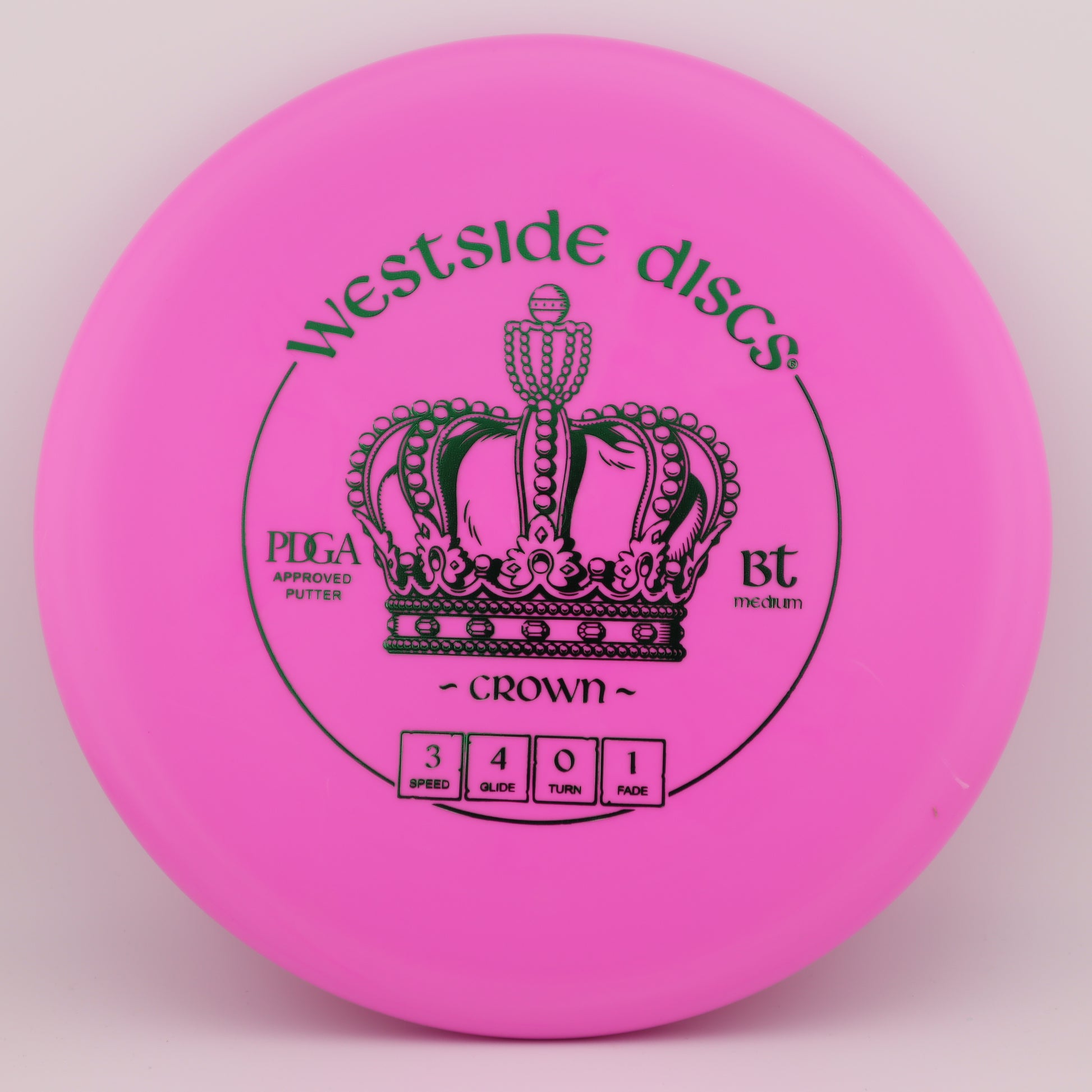 Westside Discs Crown BT Medium Burst Stable Putt and Approach - Good Vibes Disc Golf