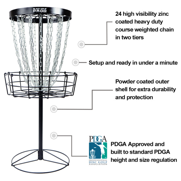 MVP Black Hole Pro HD Basket Disc Golf