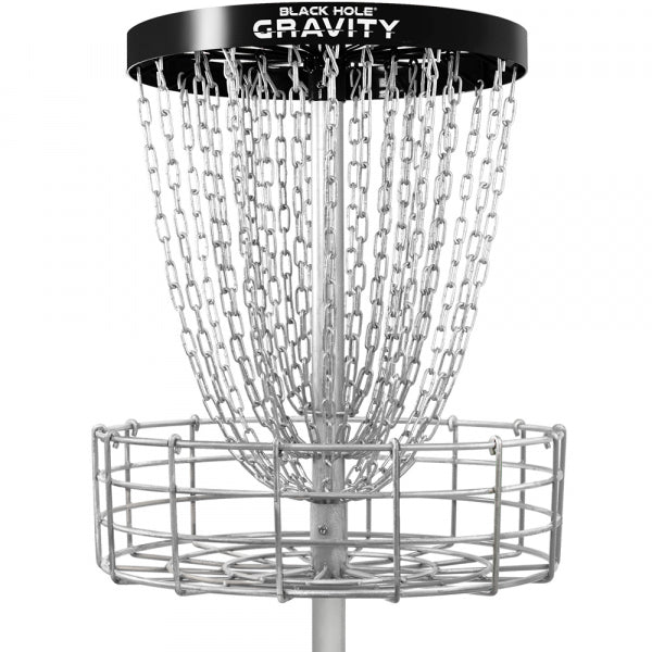 MVP Black Hole Gravity 30-Chain Permanent Disc Golf Basket
