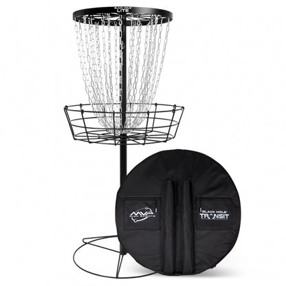 MVP Black Hole Lite with Transit Case Disc Golf Basket